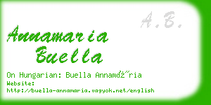annamaria buella business card